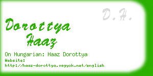 dorottya haaz business card